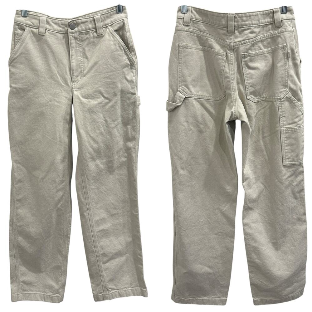 Aritzia TNA Greenwich Twill Utility Pant Mullein Beige Carpenter Gorpcore Size 2